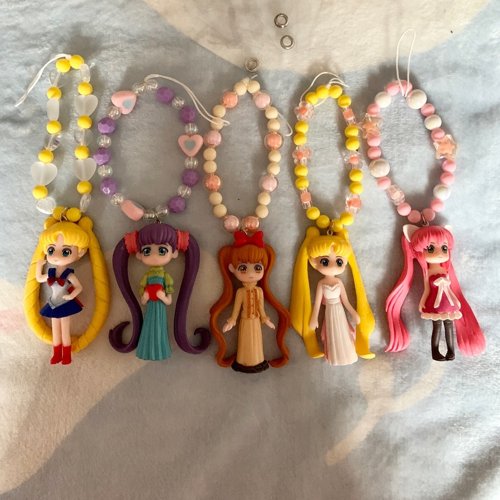 NEW SAILOR MOON SET OF PHONE / BAG CHARMS